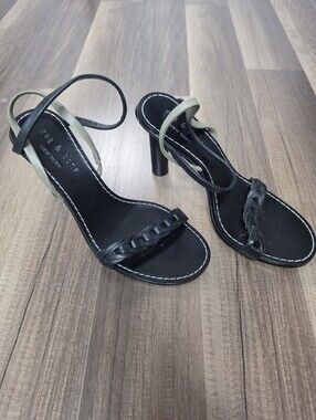 Rag & Bone Infinity Leather Strappy Woven Sandals Contemporary Designer. 36.5